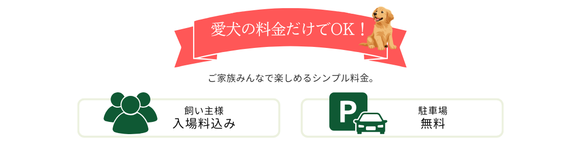 愛犬だけの料金だけでOK