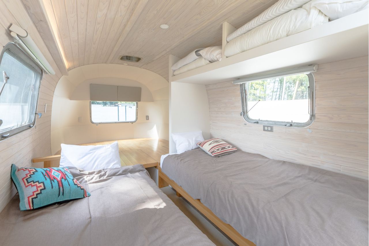 愛犬と泊まれるグランピング（ベッドルーム）