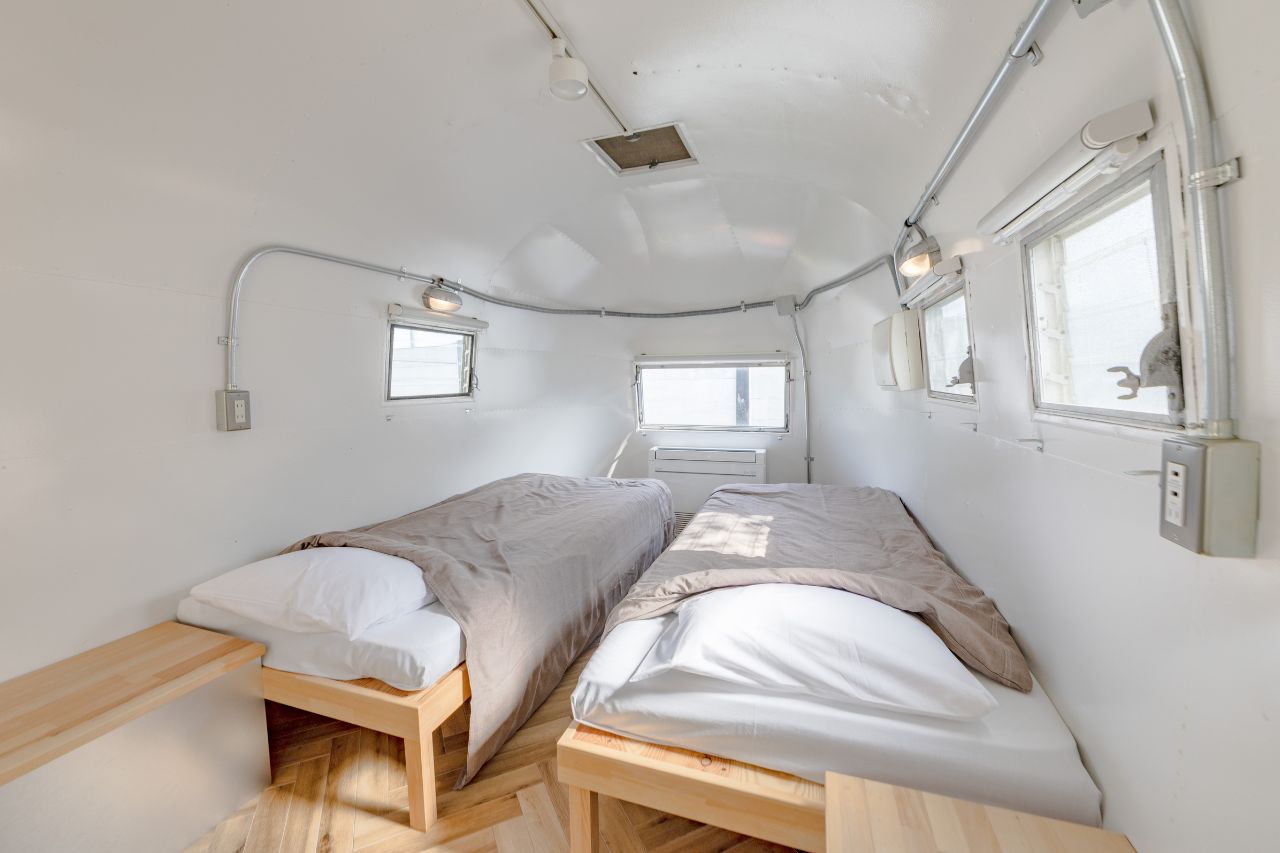 愛犬と泊まれるグランピング（ベッドルーム）